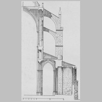 Cathédrale Saint-Jean-Baptiste de Lyon, Coupe transversale de la nef, côté nord, réalisée par Lucien Bégule. Wikipedia.jpg